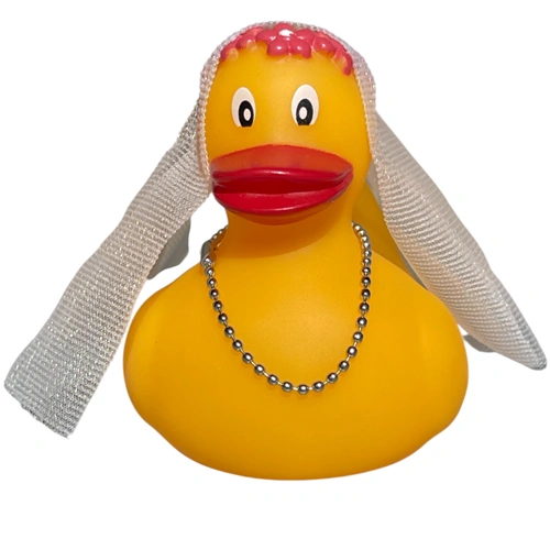 Duck Bride With Veil