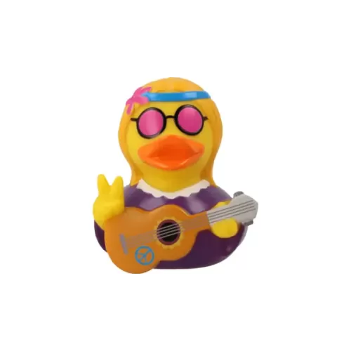 Hippie Duck With  Guitar